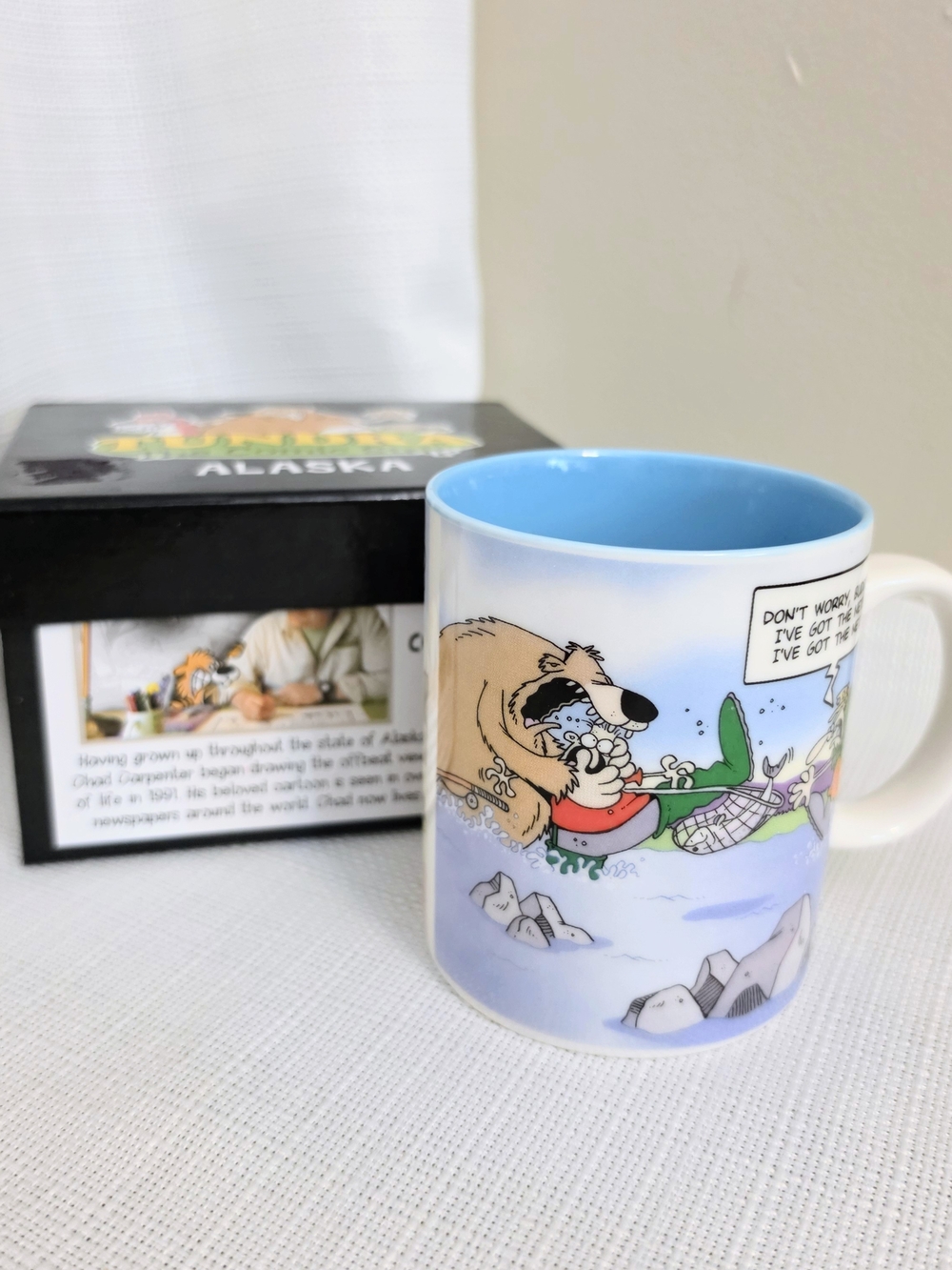 Tundra Comic Strip Coffee Cup Alaska 11 Oz Mug Hunting Fishing Sportsman Humor
